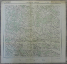 Baia de Arama si Brosteni// harta Serviciul Geografic Armatei 1916 foto