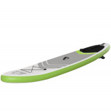 Cumpara ieftin HOMCOM SUP Gonflabil pentru Surf cu Pagaie, Kit Complet pentru Adulți și Adolescenți, 305x80x15cm, Verde și Alb | Aosom Romania