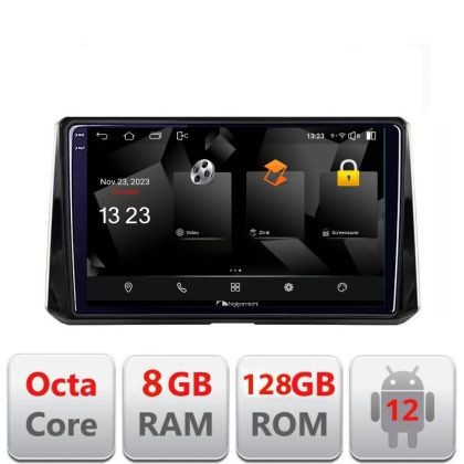 Navigatie Toyota Corolla 2019- 5960Pro-388-levin Android Octa Core Qualcomm 2K Qled 8+128 DTS DSP 360 4G Optical CarStore Technology