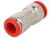 Conector Push-in AIGNEP Simplu 10mm Alama Nichelata Aer Comprimat Vacuum Cod 50040
