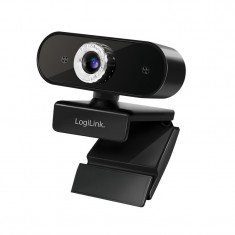CAMERA WEB LOGILINK senzor. 1080p Full-HD cu rezolutie video 1920x1080; inclinare 30grade, rotatie 180grade, microfon, cablu 1.45m, &amp;quot;UA0371&amp;quot; foto