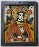Iisus Hristos, Icoana pe glaja, Atelier Nicula, Secol XIX