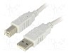 Cablu USB A mufa, USB B mufa, USB 2.0, lungime 5m, gri, BQ CABLE - CAB-USBAB/5