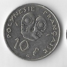Moneda 10 francs 1982 - Polinezia Franceza foto