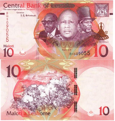 Lesotho 10 Maloti 2021 P-21c UNC foto