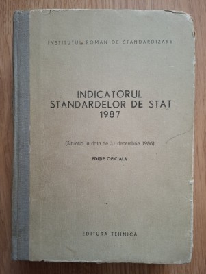 Indicatorul Standardelor de Stat anul 1987 foto