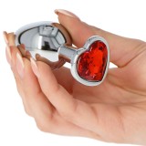 Plug Anal Metal Heart Jewel Medium