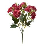 Cumpara ieftin Buchet flori artificiale verzi rosii 15x8x30 cm