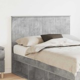 vidaXL Tăblie cap cu headboard Gri din beton 120 cm Lemn compozit 887784