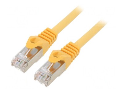 Patch Cord S/FTP 6A LSZH Galben 1m Cablexpert foto