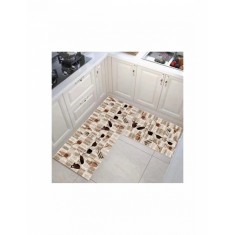 Set covorase bucatarie cu model vesela