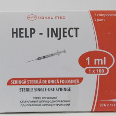 Seringa insulina individuala 1ml ac atasat