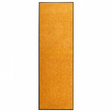 vidaXL Covoraș de ușă lavabil, portocaliu, 60 x 180 cm