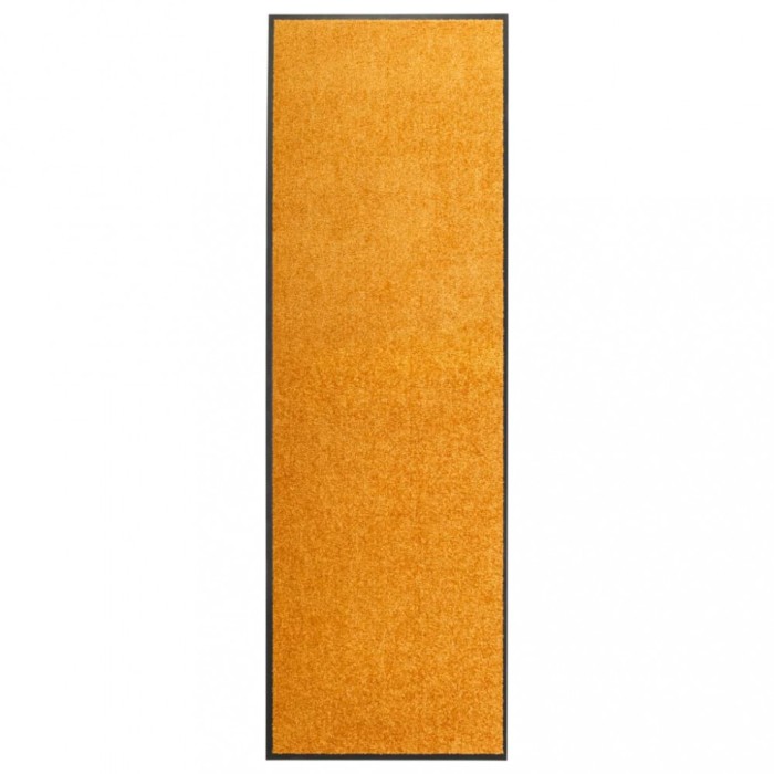vidaXL Covoraș de ușă lavabil, portocaliu, 60 x 180 cm 323453