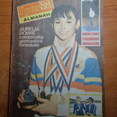 almanah sportul 1988 - aurelia dobre campioana mondiala la gimnastica