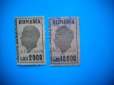 HOPCT LOT NR 369 FACTURI BORDEROURI -REGELE MIHAI -2 TIMBRE VECHI-STAMPILAT-RO