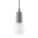 Lampă Suspendată Diego Gri Pvc 1 Bec Neregulat Modern De Interior