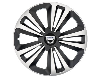 Set 4 Capace Roti Terra Gri-Negru R15, pentru gama auto Dacia foto