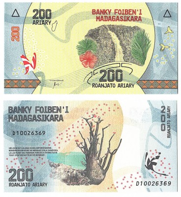 SV * Madagasccar 200 ARIARY 2017 * UNC foto