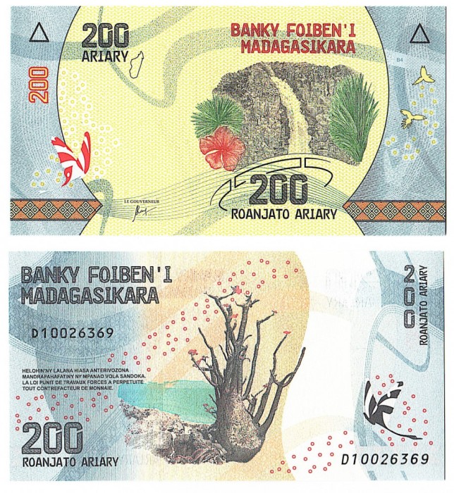 SV * Madagasccar 200 ARIARY 2017 * UNC