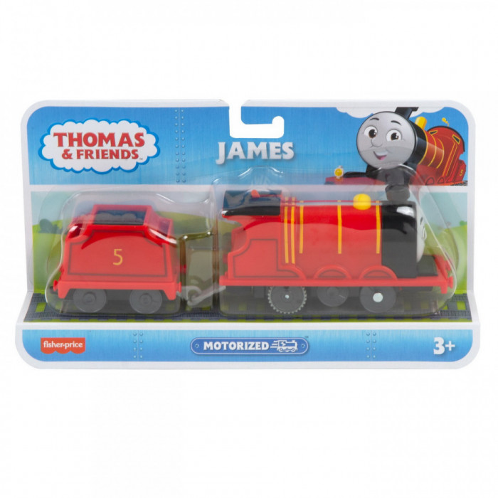 Thomas locomotiva motorizata james cu vagon