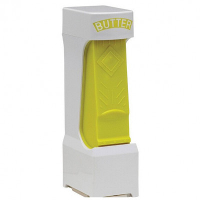 Feliator manual de unt Flippy, material plastic, design usor si practic, 20x6x8.5 cm, Butter Cutter, alb foto