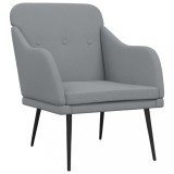 Cumpara ieftin Fotoliu, gri deschis, 63x76x80 cm, textil
