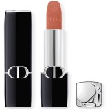 DIOR Rouge Dior ruj cu persistenta indelungata reincarcabil culoare 200 Nude Touch Velvet 3.5 g