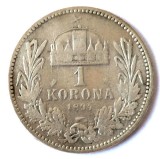 UNGARIA 1 COROANA 1894 CORONA KORONA ARGINT VF+