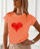Cumpara ieftin Tricou Orange din Bumbac Red Heart