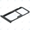 Huawei Mate 10 Lite (RNE-L01, RNE-L21) Tavă Sim + Tavă MicroSD neagră 51661GMM