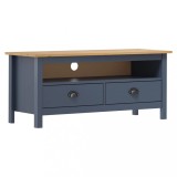 Cumpara ieftin Comodă TV Hill, gri, 110x40x47 cm, lemn masiv de pin
