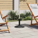 vidaXL Suport de umbrelă, negru, 40x40x32 cm, fontă 317755