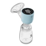 Pompa de san electrica, Lorelli Lila, 3 moduri de operare, functie masaj, 15 niveluri de aspiratie, 180 ml, Blue