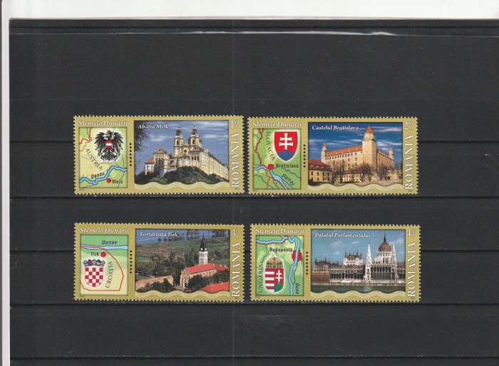 ROMANIA 2010 LP 1863 STEMELE DUNARII I SERIE MNH NESTAMPILATA
