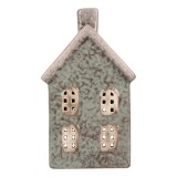 Cumpara ieftin Candela Casuta Craciun ceramica verde maro 8x7x14 cm