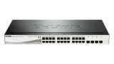 DLINK SW 20P-GB 4CMB 12P-POE SMART RM, D-link