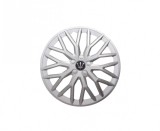 Set 4 Capace Roți Argintii EVO 15 Inch ALM - Accesorii Auto Jante Oțel - Plastic ABS Durabil, Montaj Ușor