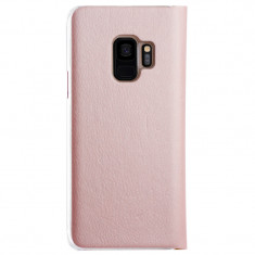 Husa book Samsung Galaxy S9 CTK Roz gold foto