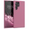 Husa din silicon kwmobile pentru Samsung Galaxy S22 Ultra, Roz - RESIGILAT