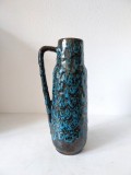 Vaza ceramica vintage Scheurich 275-28 West Germany, Fat Lava Mid Century, anii 70, 20cm inaltime