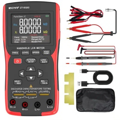 ZOYI ZT-DQ02 LCR Metru Profesional + Tester de Rezistenta Interna a bateriilor foto