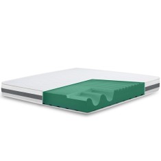The White Stone Saltea mare pentru pat individual 125x220 Basic , antibacteriană, anti-acari, anti-alergii. | &amp;Icirc;nălțime 25 cm | Made in Italy foto