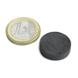Magnet ferita disc &Oslash;20&amp;#215;5 mm, putere 700 g, Y35