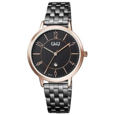 Ceas dama Q&amp;Q A469J405Y Black and Gold