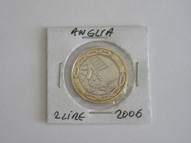 M3 C50 - Moneda foarte veche - Anglia - 2 lire sterline omagiala - 2006