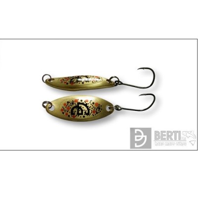 LINGURITA OSCILANTA BERTILURE CANDY TROUT NR.1 LUNGIME 28MM. CULOARE GOLDEN B.TROUT 2 GRAME foto