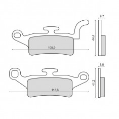 Placute frana Yamaha YW 125 BWS fata Cod Produs: MX_NEW 225103250RM