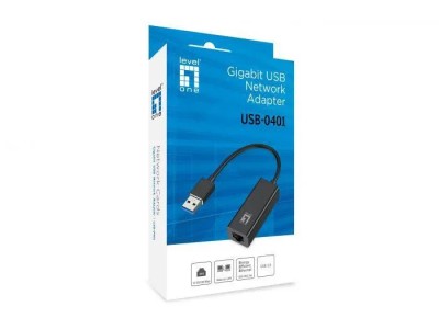LevelOne USB-0401, Gigabit USB Network Adapter, 23.4 x 16.5 x foto