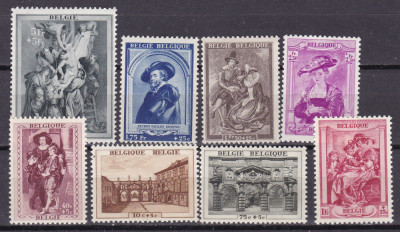 Belgia 1939 pictura Rubens MI 506-513 MNH foto